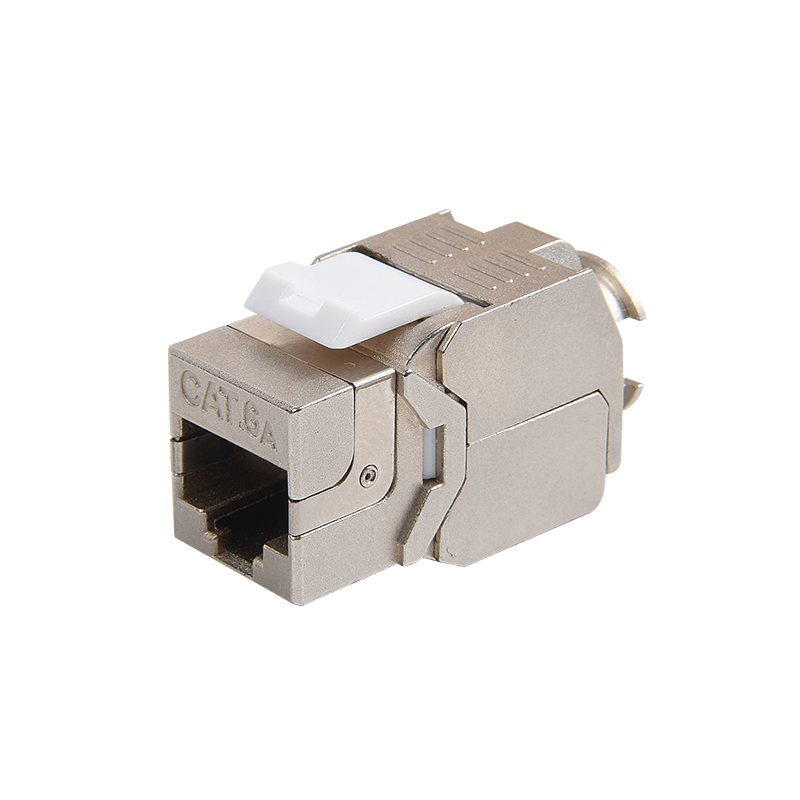 SMT-1047T8C6A-FTP 180 Derajat Shielded Cat6a Toolless Keystone Jack