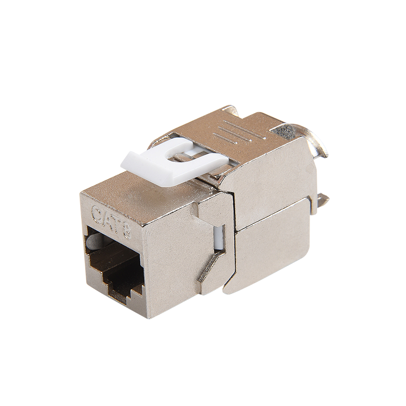 SMT-1061T8C8-FTP 180 derajat Cat8 Toolless Keystone Jack