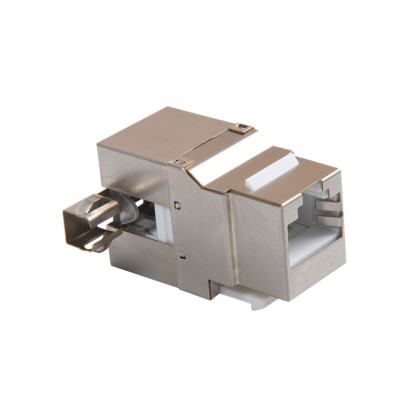 Smt-1016d8c6-ftp 180 derajat cat6a keystone jack 110 & krone idc